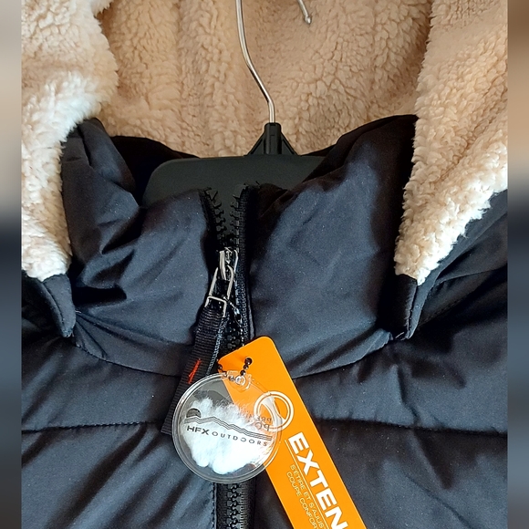 NWT HFX Outdoors Women's Stretch Shell Water Resistant Jacket Size L Black Color - Picture 11 of 13